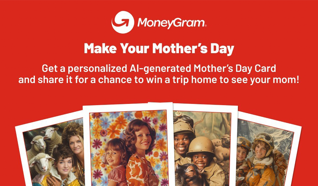 "Make Your Mother's Day" with MoneyGram's AI-Generated Cards Guaranteed to Make Mom Laugh 